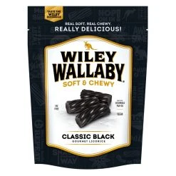 Wiley Wallaby Soft & Chewy Classic Black Licorice, 121111, 10 OZ