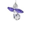 Woodstock Chimes Crystal Guardian Angel - Amethyst, CGAT