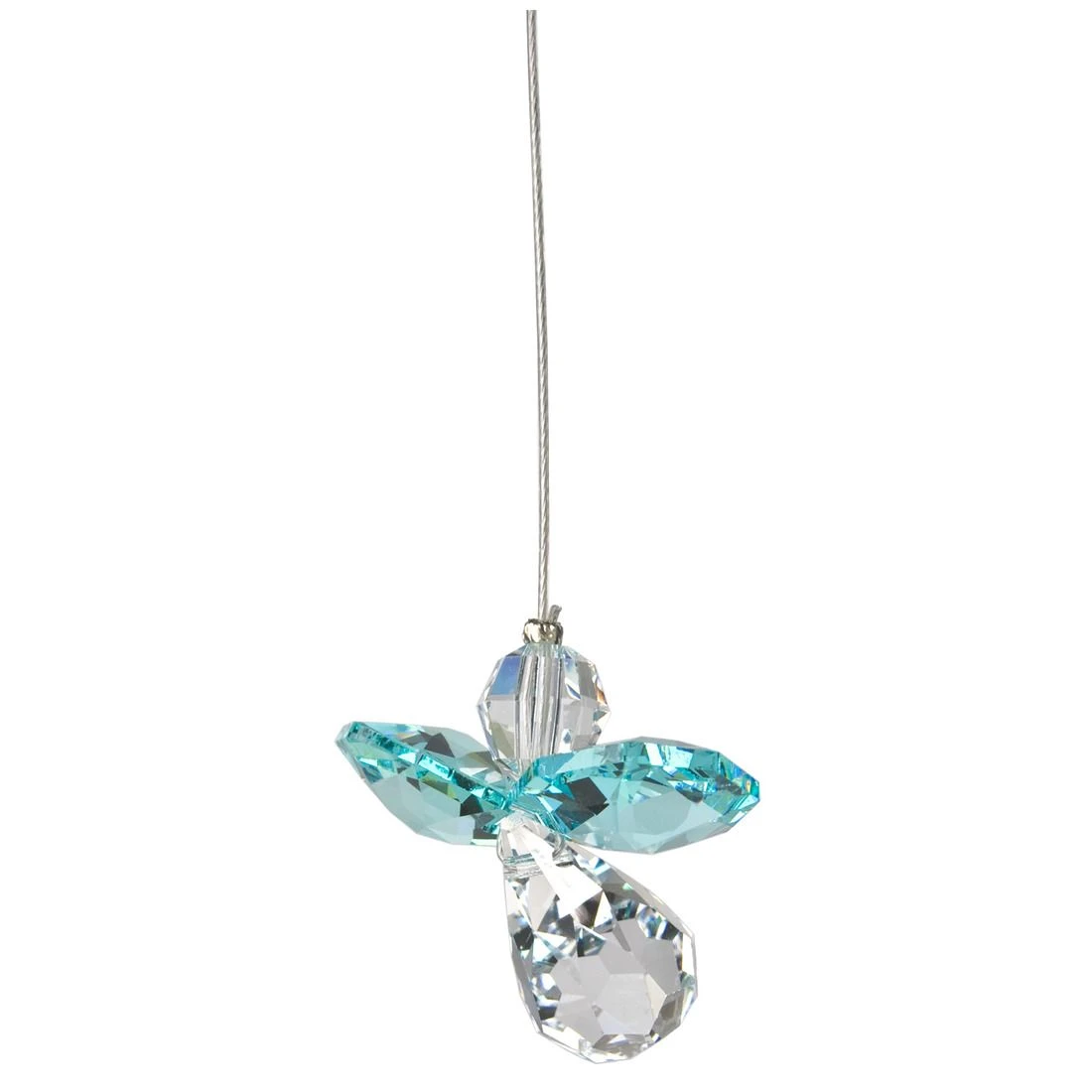 Woodstock Chimes Crystal Guardian Angel - Blue Zircon, CGBZ - Image 2