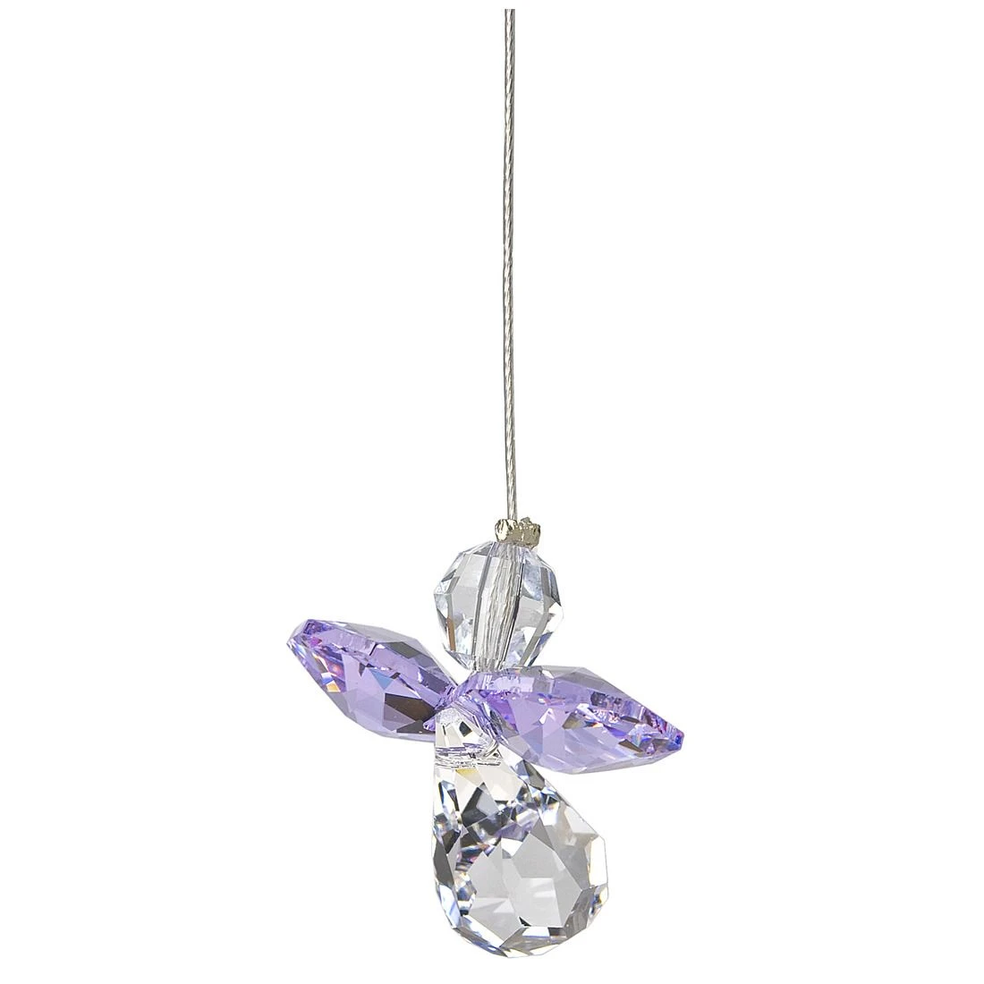Woodstock Chimes Crystal Guardian Angel - Light Amethyst, CGLA - Image 2