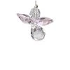 Woodstock Chimes Crystal Guardian Angel - Rose, CGRO