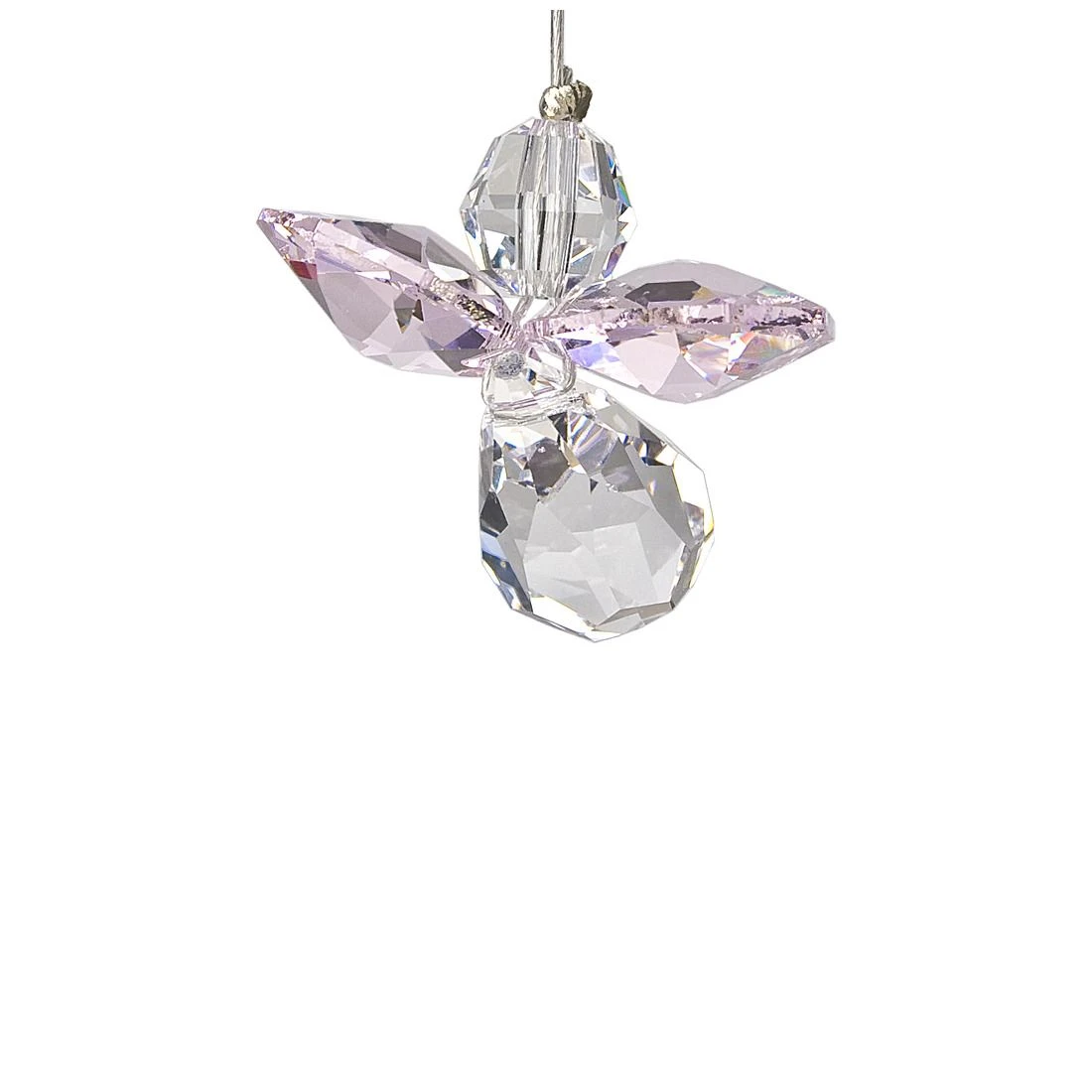Woodstock Chimes Crystal Guardian Angel - Rose, CGRO