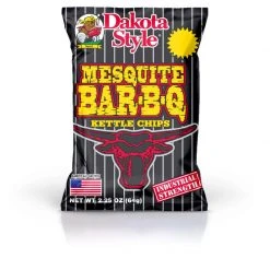 Dakota Style Mesquite Bar-B-Q Kettle Potato Chips, 40005, 2.25 OZ