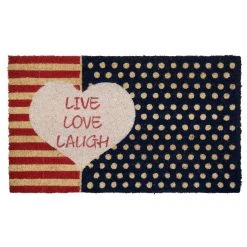 Aspinwall Live Love Laugh Coir Mat, IM180-18X30LIVELOVELAUGH, 18 IN x 30 IN