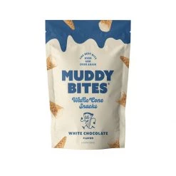 Muddy Bites White Chocolate Filled Bite Size Waffle Cones, MB-WHITE-2, 2.33 OZ