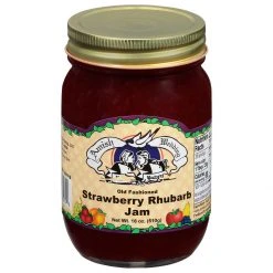 Amish Wedding Old Fashioned Strawberry Rhubarb Jam, 542423, 18 OZ