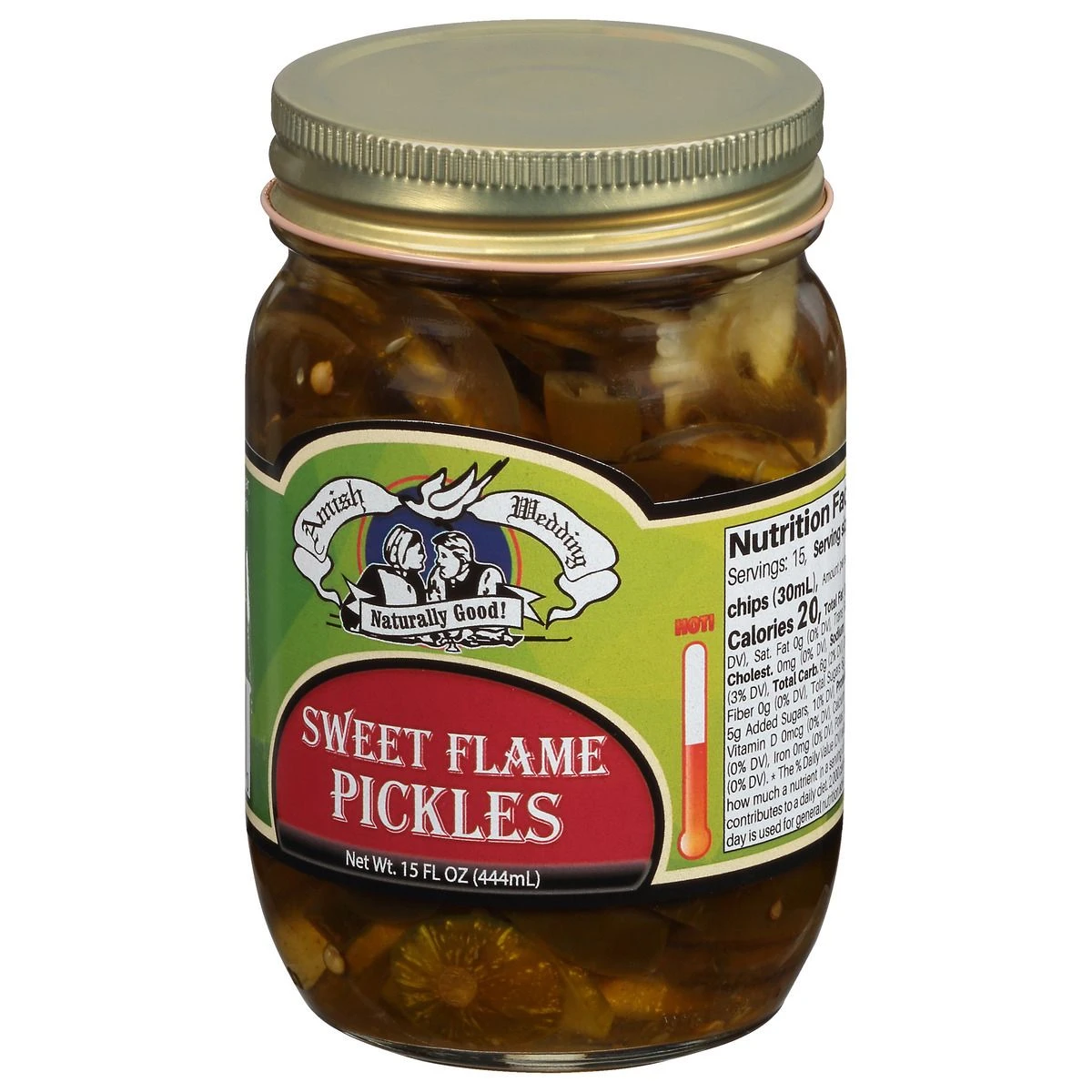 Amish Wedding Sweet Flame Pickles, 539930, 1 Pint - Image 3