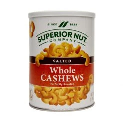 Superior Nut Company Salted Whole Cashews, 252, 17 OZ